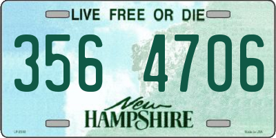 NH license plate 3564706