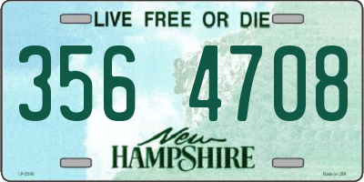 NH license plate 3564708