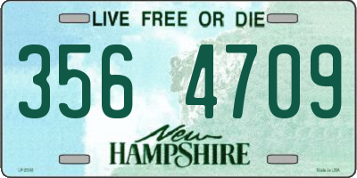 NH license plate 3564709
