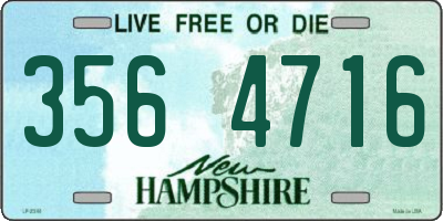 NH license plate 3564716