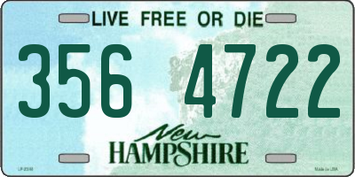 NH license plate 3564722