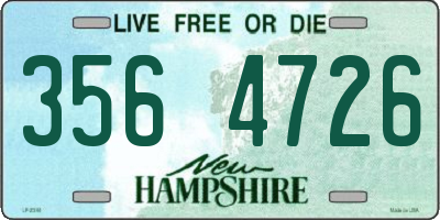 NH license plate 3564726