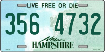NH license plate 3564732