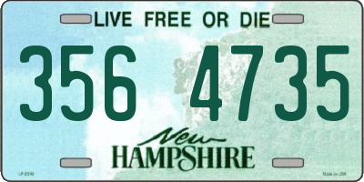 NH license plate 3564735