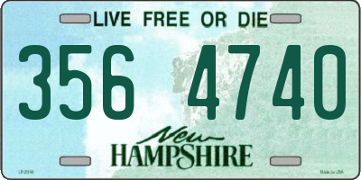 NH license plate 3564740