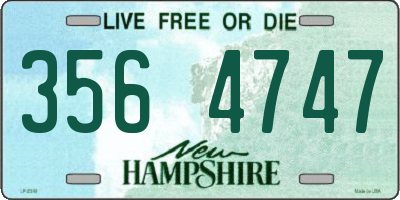 NH license plate 3564747