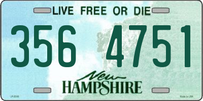 NH license plate 3564751