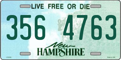 NH license plate 3564763