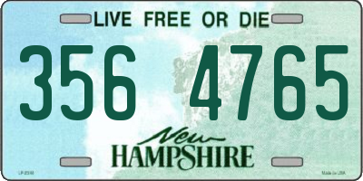NH license plate 3564765