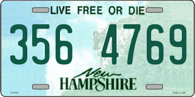 NH license plate 3564769