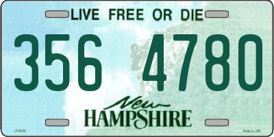 NH license plate 3564780