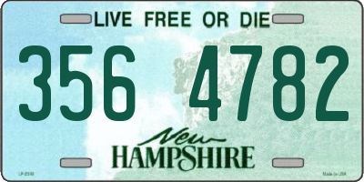 NH license plate 3564782