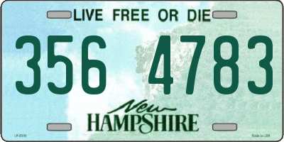 NH license plate 3564783