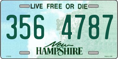 NH license plate 3564787