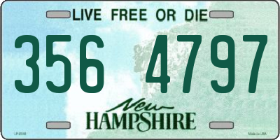 NH license plate 3564797