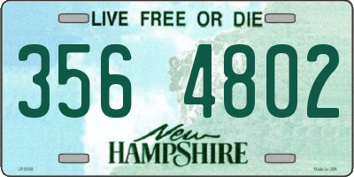 NH license plate 3564802
