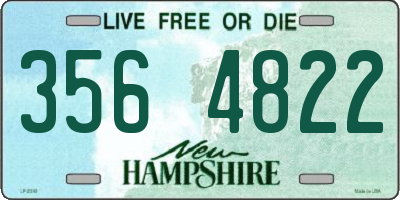 NH license plate 3564822