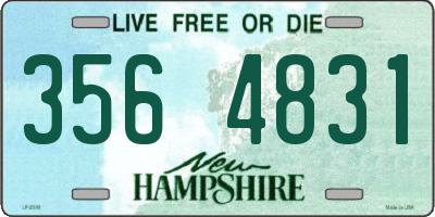 NH license plate 3564831
