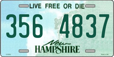 NH license plate 3564837