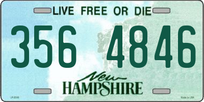NH license plate 3564846