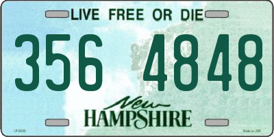 NH license plate 3564848
