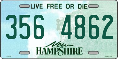 NH license plate 3564862