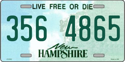 NH license plate 3564865