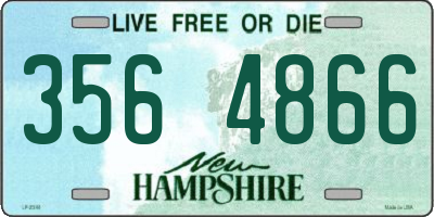 NH license plate 3564866