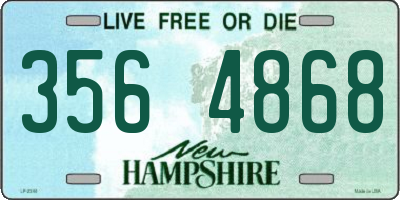 NH license plate 3564868