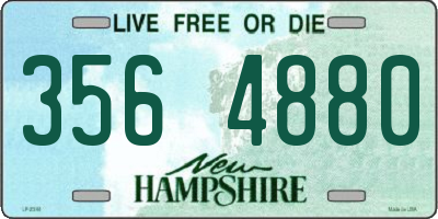 NH license plate 3564880