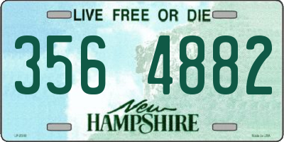 NH license plate 3564882