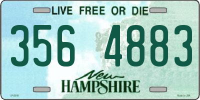 NH license plate 3564883
