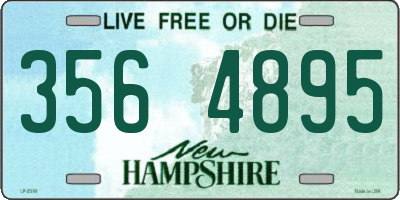 NH license plate 3564895