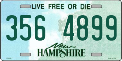 NH license plate 3564899