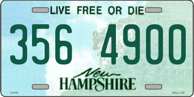 NH license plate 3564900