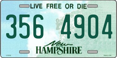 NH license plate 3564904