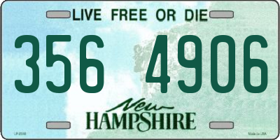 NH license plate 3564906