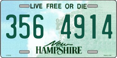 NH license plate 3564914