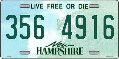 NH license plate 3564916