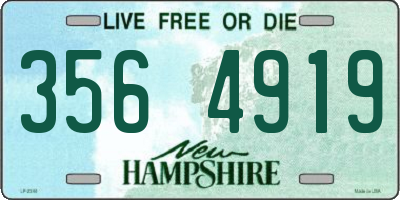 NH license plate 3564919