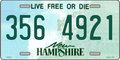 NH license plate 3564921