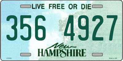 NH license plate 3564927