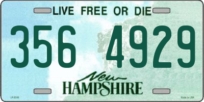 NH license plate 3564929