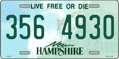 NH license plate 3564930
