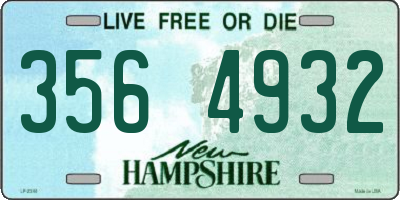 NH license plate 3564932