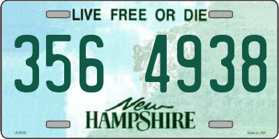 NH license plate 3564938