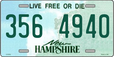 NH license plate 3564940
