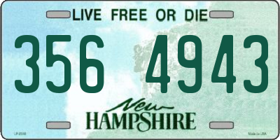NH license plate 3564943
