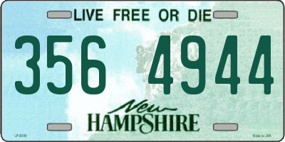 NH license plate 3564944