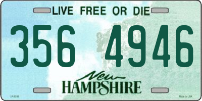 NH license plate 3564946